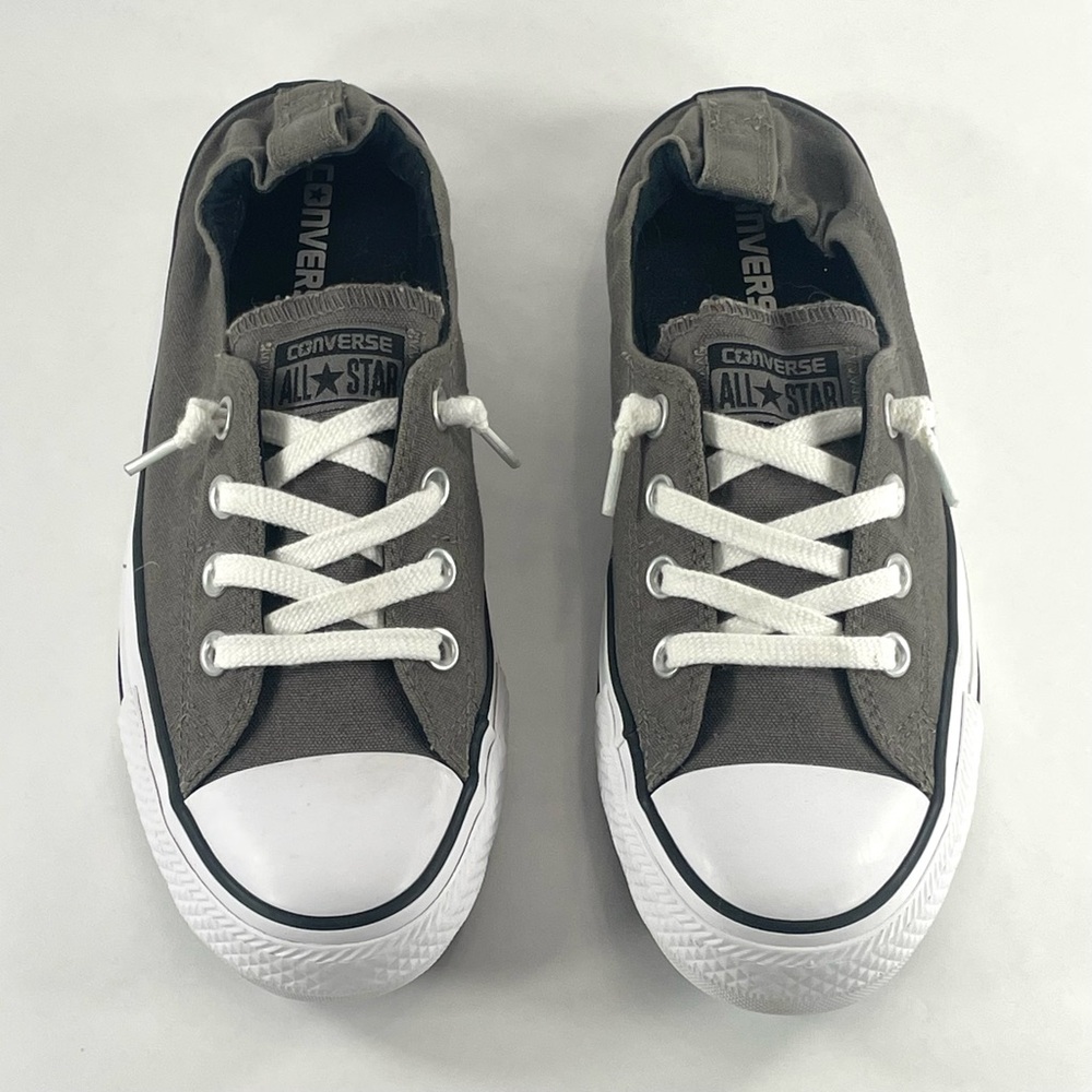 Converse Chuck Taylor All Stars Gray Slip On Shoreline Shoes Size 9